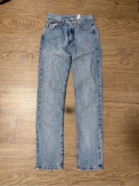 Vintage Calvin Klein Jeans High-Rise Straight Leg Light Blue Denim
